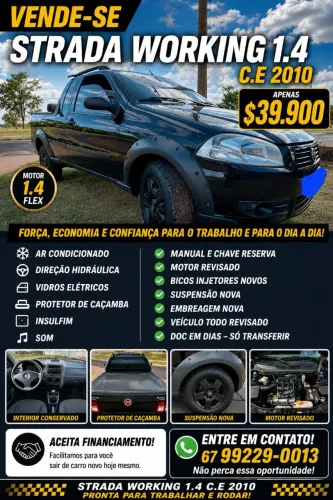 Fiat Strada Working 1.4 MPI Fire Flex 8V CE 2010