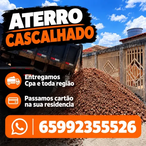 Aterro cascalhado