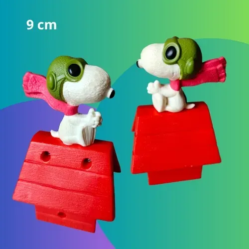 Boneco Snoopy 2015 Aviador Óculos Casa Casinha 9 cm Mc Donald's Mc Lanche