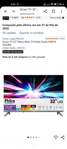Tv nova 32"