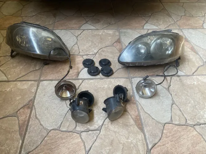 Kit Completo Farol Crossfox 2005 A 2009 Original 6 Peças Usado
