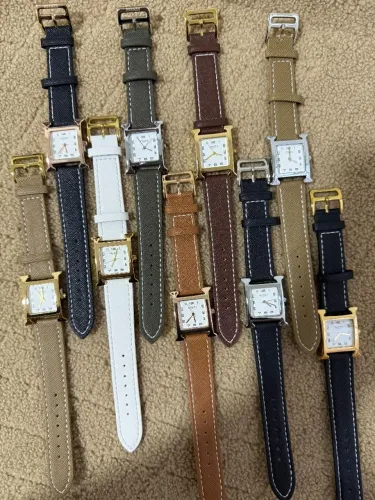 Relógio Estilo Hermès Heure H Feminino