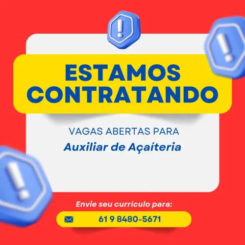 Auxiliar de Açaíteria