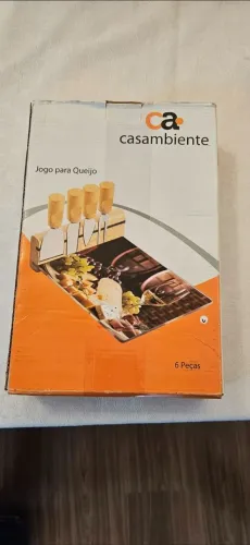 Jogo para queijo 6 peças com o Iman