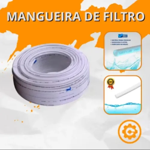 Mangueira atóxica branca 1/4 PeBD purificador, bebedouro e filtro de água