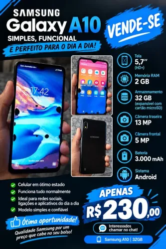 Vendo celular Samsung A10