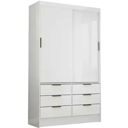 Guarda Roupa Sevilha Solteiro Sem Espelho 2 Portas 6 Gavetas Carioca / entrega hoje