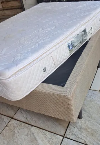 Cama box casal com colchao - Faço Entrega 