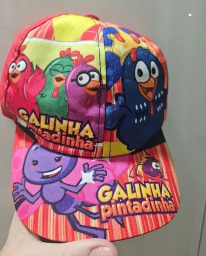 Boné Infantil Galinha Pintadinha (tamanho Único, 2 a 4 anos)
