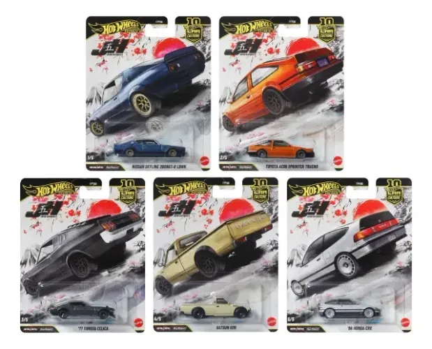 Set 5 Hot Wheels Japan Historics IV