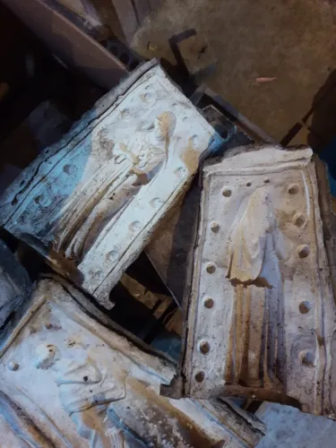 Moldes de borrachas para fabricar Santos em gesso