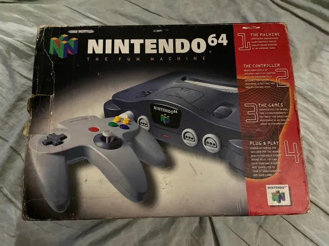 Caixa Vazia com berço de Isopor Nintendo 64