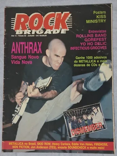 REVISTA ROCK BRIGADE #83 Junho 1993 com poster