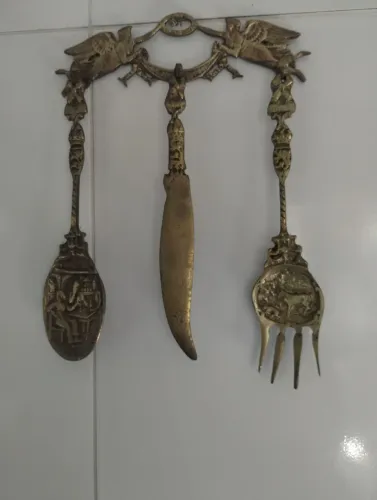 Talher antigo bronze 