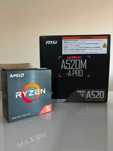 KIT PROCESSADOR E PLACA MÃE