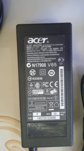 Fonte Carregador Para Notebook Acer 19v 3.42a - Voltagem De Entrada 100v-240v