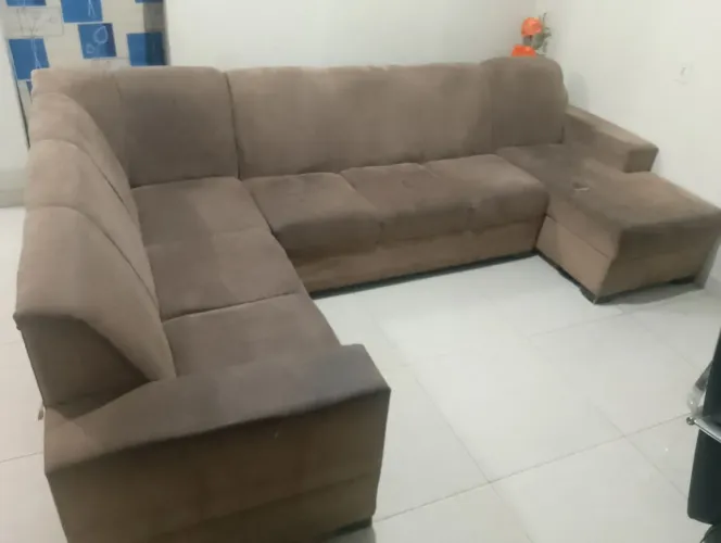 Sofá de canto 7 lugares