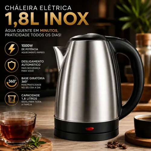 Chaleira elétrica 1,8L nova tenho algumas peças disponíveis