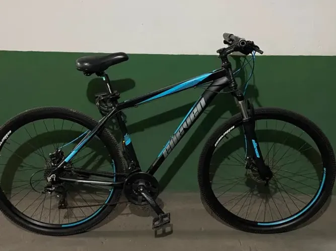 OFERTA!! Bicicleta Elleven Gear Aro 29 21v MTB Preto/Azul