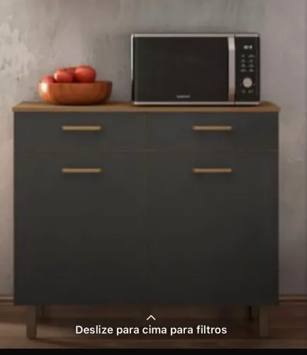 Balcão de Cozinha Com 02 Gavetas Novo