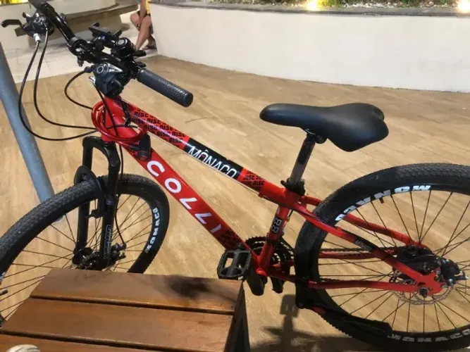 Bicicleta Aro 26 Colli Monaco Vermelha