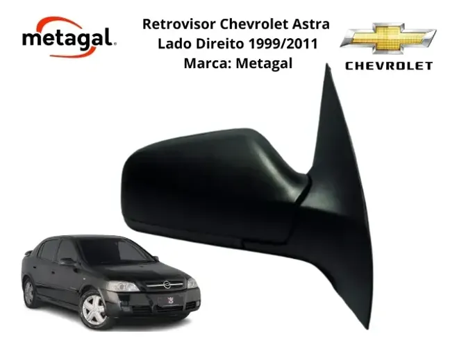 Retrovisor Chevrolet Astra 1999/2012 Lado Direito Original (Usado)