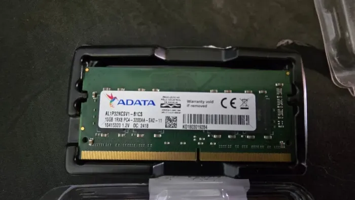 Memoria Adata 16GB DDR4 Pc4 3200 Notebook