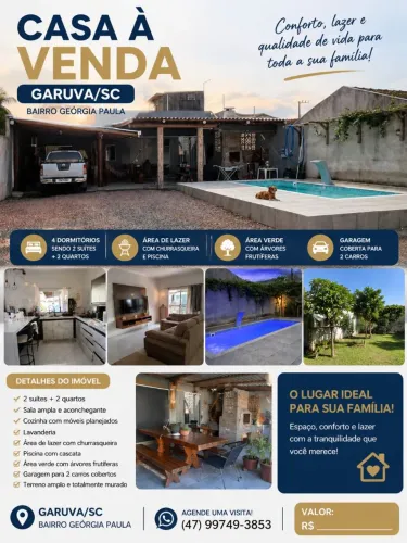 Vendo linda casa