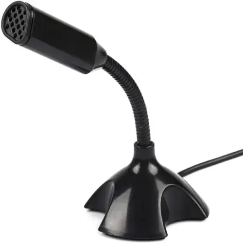 Microfone de mesa USB flexível para PC e notebook