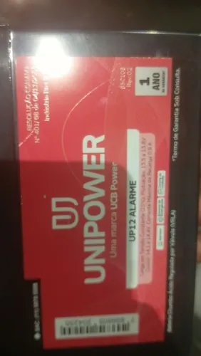 Bateria up12 alarme Unipower