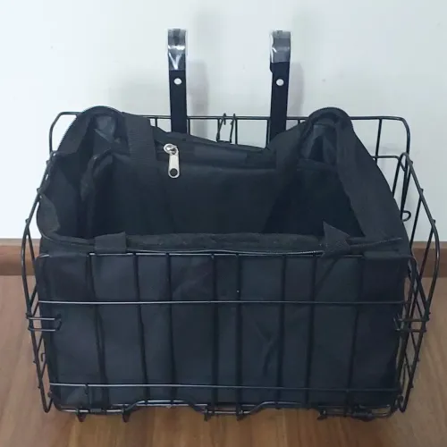 Cestinha dianteira de bicicleta