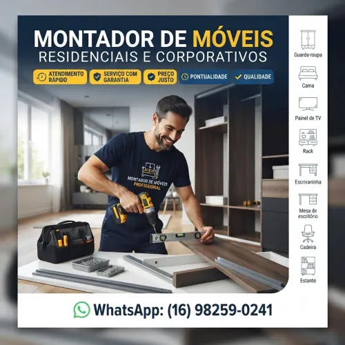 MONTADOR DE MÓVEIS PROFISSIONAL!
