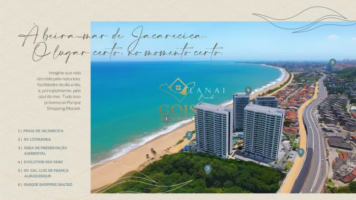 Lanai Beach Apartamentos à beira-mar em Jacarecica | Maceió