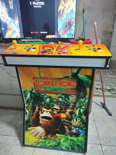 Fliperama com 6000 jogos funcionando perfeitamente