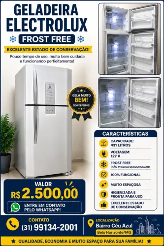 Geladeira Electrolux Frost Free 431 litros