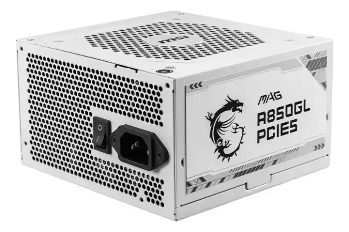 Fonte 850w Branca Msi Mag A850gl, 80 Plus Gold, Modular Branco, Foi aberta so pra conferir