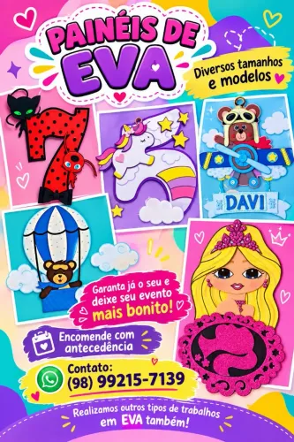 Trabalhos escolares de E.V.A