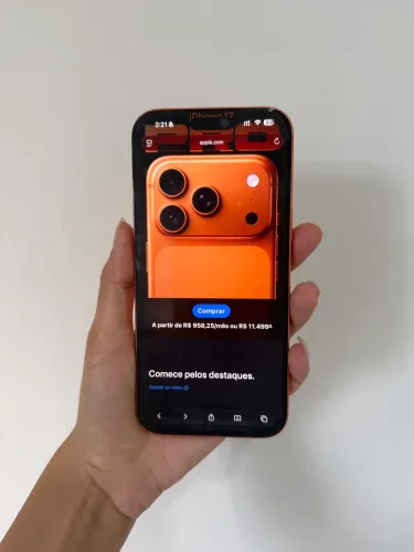 Iphone 17 Pro Max novo Garantia Apple 1 ano