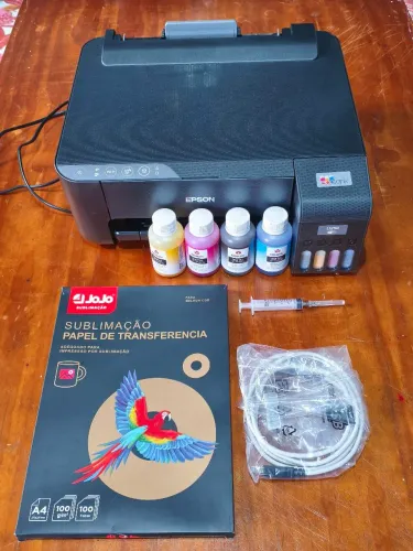 Impressora Epson L1250 para Sublimação + Tintas + Papel JoJo | Excelente Estado