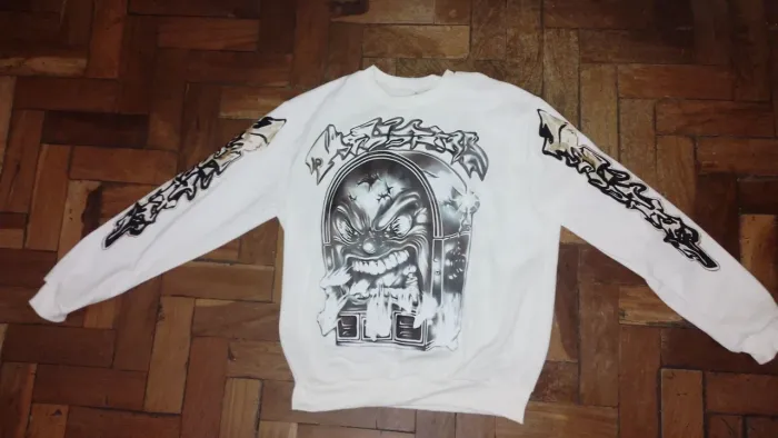 Moletom Gola Careca Branco