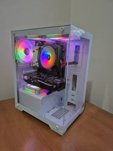 PC Gamer Ryzen 5 5600GT + RX 580 16GB RAM Dual SSD - Completo