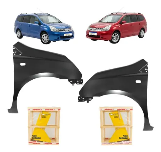 Par Paralama Nissan Livina S Sl 2009 A 2014 Novo