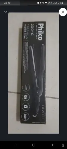 Prancha/chapinha Philco 230° (vendo porque ganhei e já tinha uma)