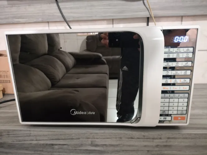 Microondas Midea Espelhado,20 lts, entrego e dou garantia 