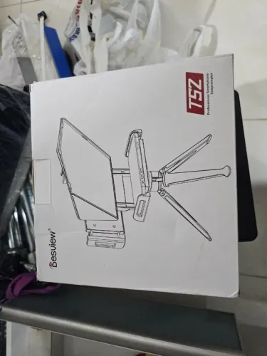 Teleprompter Portátil Desview TS2 Controle Bluetooth e Visor HD