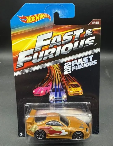 Hot Wheels velozes e furiosos Toyota supra dourado