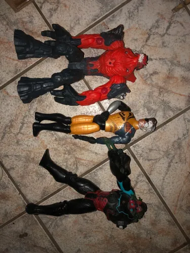 Lote Max Steel + Vilão Elementor + Toxzon (Mattel Antigos)