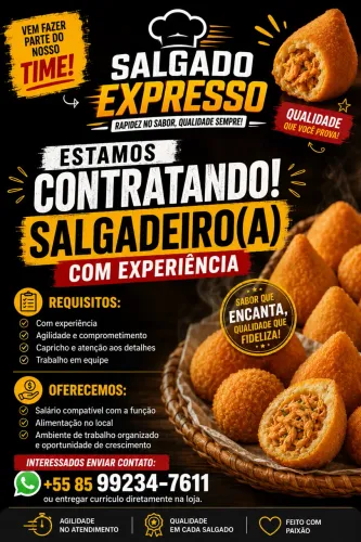 Precisa de salgadeiro com urgência