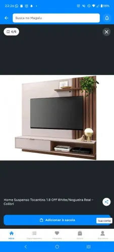 Painel tv com led,6 meses de uso e sem avarias