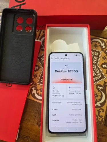 OnePlus 10T tela 6.7 - 16gb - 256gb armazenamento - Snapdragon 8 Plus Gen 1